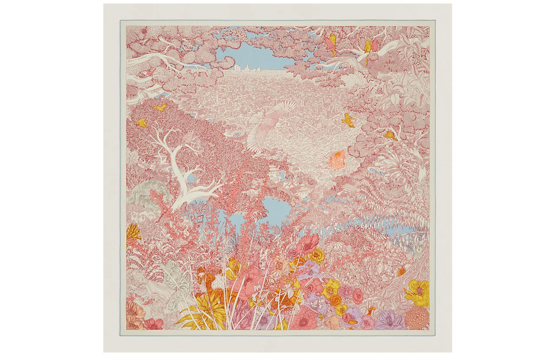 HERMES Шаль унисекс разноцветная, Multicolor 
HERMES Шаль унисекс разноцветная, Multicolor