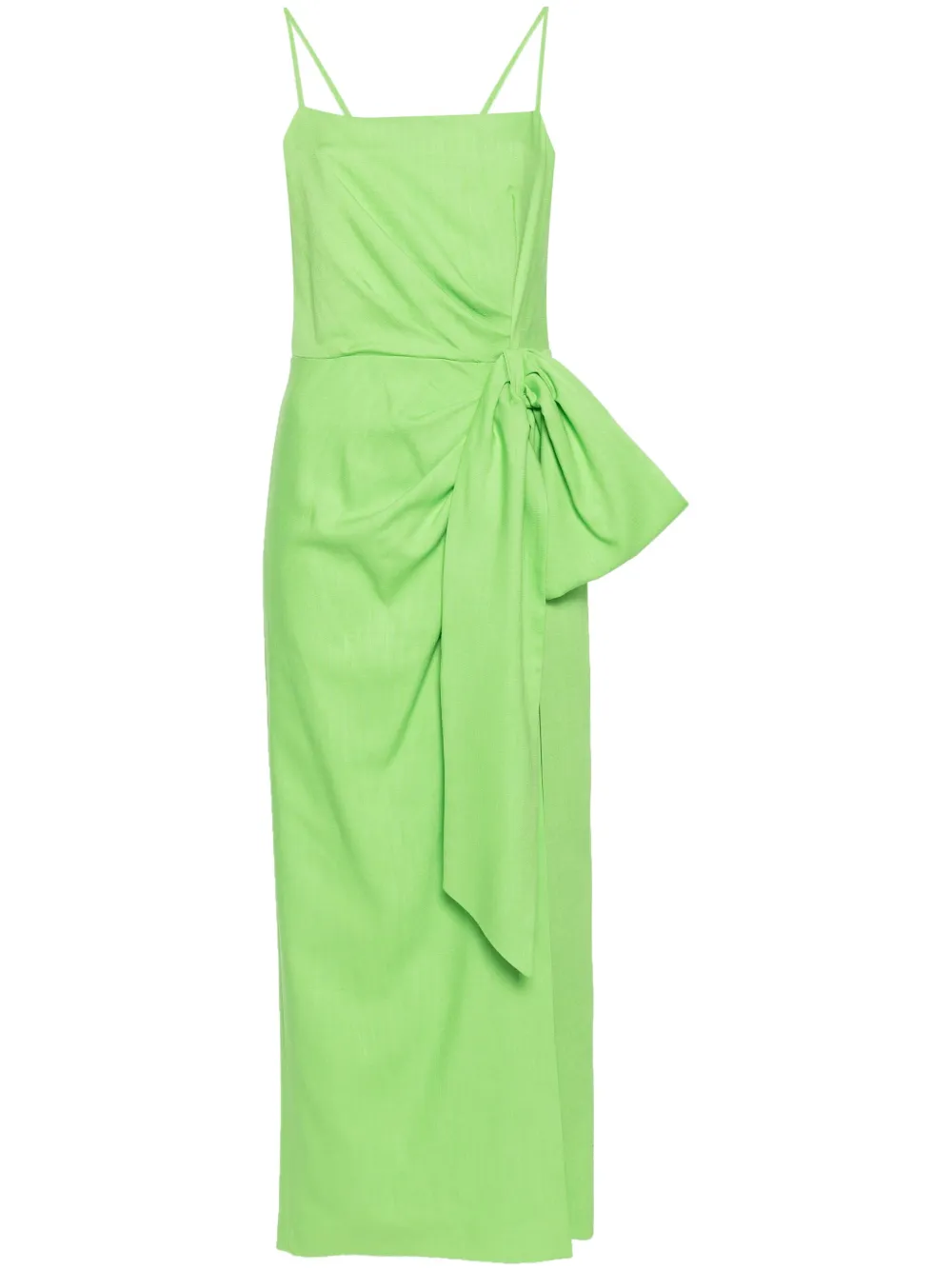 Платье макси со сборками MSGM, зеленый 
Платье макси со сборками MSGM, зеленый