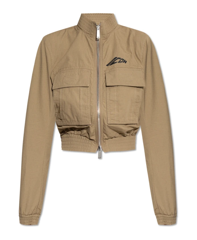 Короткая куртка со стоячим воротником Dsquared2, бежевый
Короткая куртка со стоячим воротником Dsquared2, бежевый