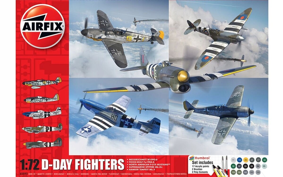 Подарочный набор Airfix 50192 из 5 моделей D-Day Fighters
Подарочный набор Airfix 50192 из 5 моделей D-Day Fighters