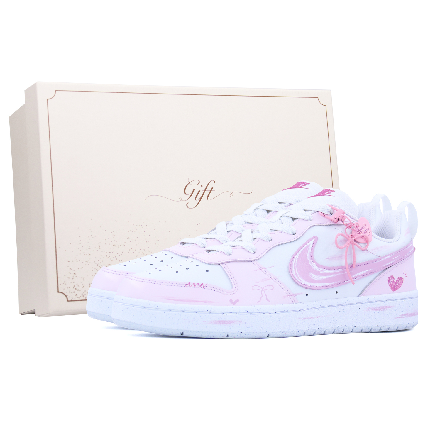 Nike Искусственная кожа Court Borough Pink Sandy Sweet, износостойкая, легкая, с амортизацией, увеличивающая высоту
Nike Искусственная кожа Court Borough Pink Sandy Sweet, износостойкая, легкая, с амортизацией, увеличивающая высоту