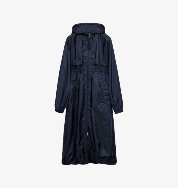 Пальто-Мешок стандартного кроя с затягивающимся капюшоном Prada, синий
Пальто-Мешок стандартного кроя с затягивающимся капюшоном Prada, синий