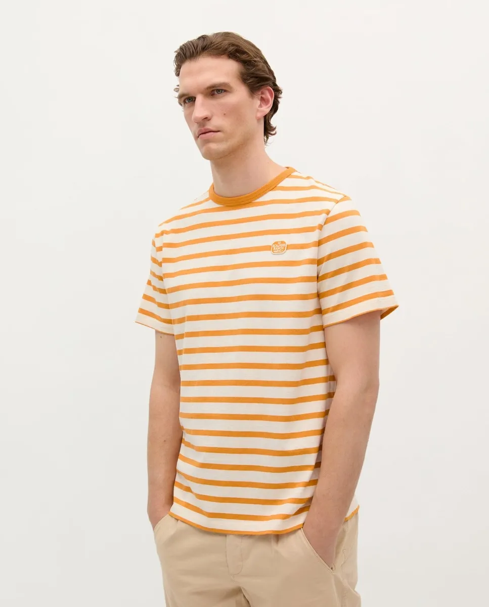 Мужская полосатая хлопковая футболка Scalpers, оранжевый
Мужская полосатая хлопковая футболка Scalpers, оранжевый