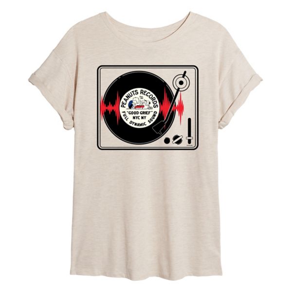 Оверсайз футболка с принтом арахиса для подростков Licensed Character, бежевый 
Оверсайз футболка с принтом арахиса для подростков Licensed Character, бежевый