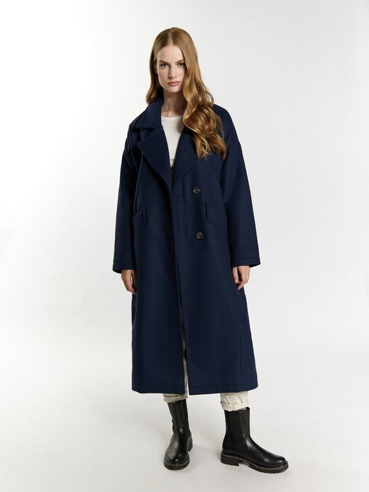 Переходное пальто из смесовой шерсти. Dreimaster, синий
Переходное пальто из смесовой шерсти. Dreimaster, синий