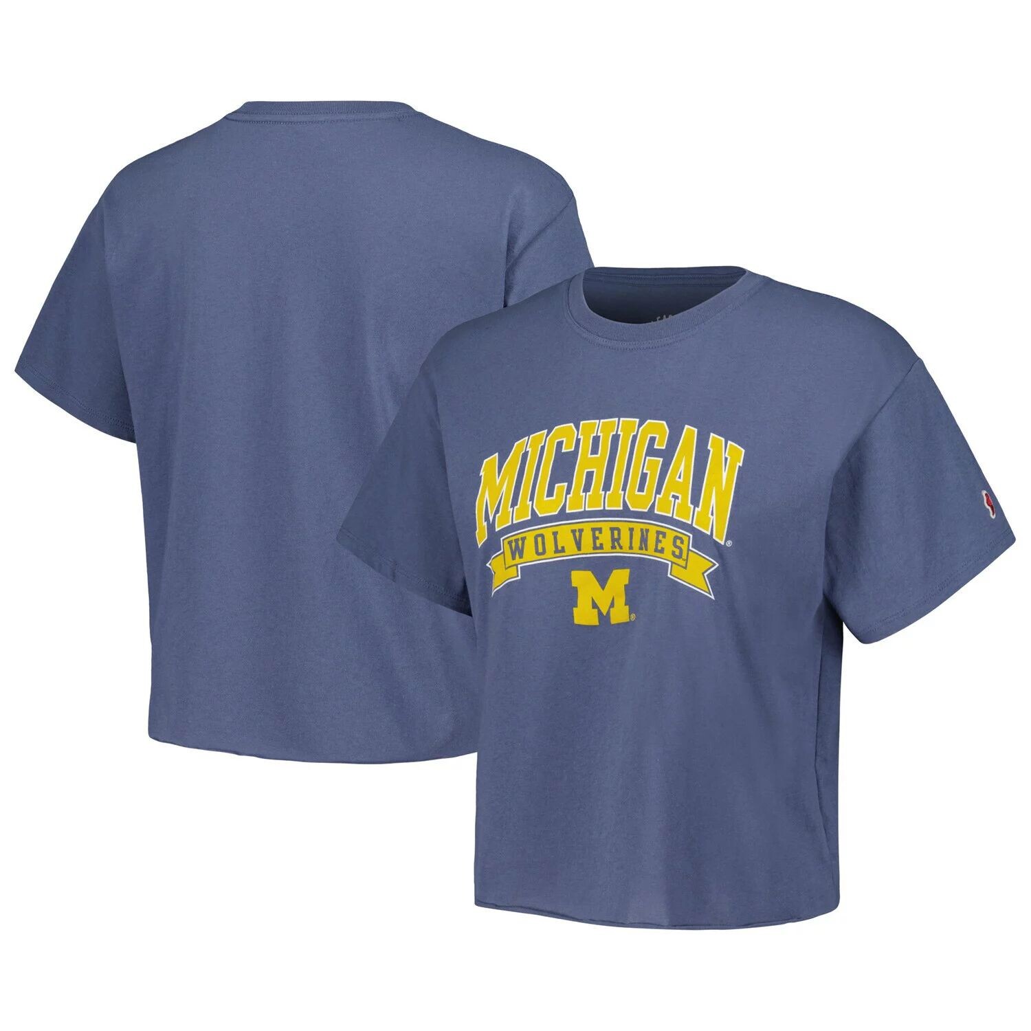 Укороченная футболка с надписью Women's League Collegiate Wear Navy Michigan Wolverines Banner Clothesline
Укороченная футболка с надписью Women's League Collegiate Wear Navy Michigan Wolverines Banner Clothesline