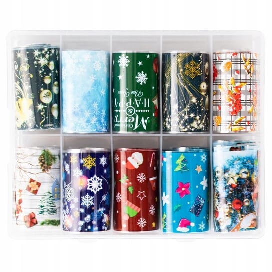 Рождественская трансферная фольга 10 шт. по 100 см 12-06, AllePaznokcie
Рождественская трансферная фольга 10 шт. по 100 см 12-06, AllePaznokcie