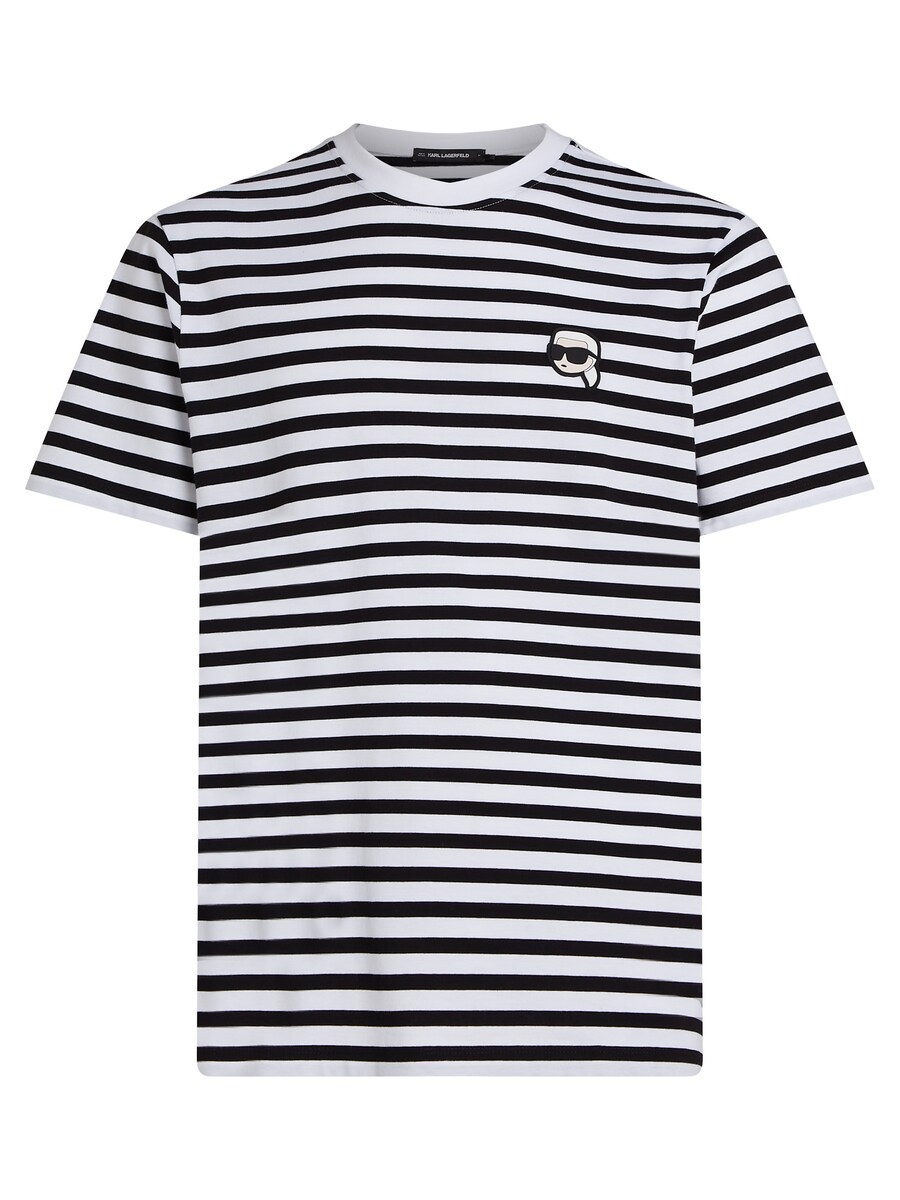 Рубашка Karl Lagerfeld IKON GESTREIFTES T-SHIRT, черный
Рубашка Karl Lagerfeld IKON GESTREIFTES T-SHIRT, черный