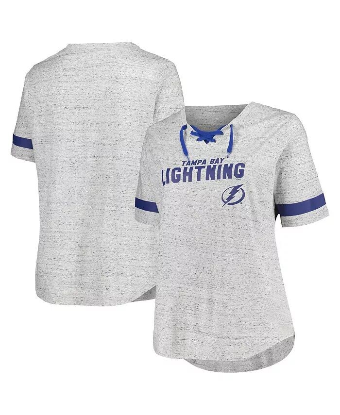 Женская футболка темно-серого цвета Tampa Bay Lightning размера плюс на шнуровке Fanatics, серый
Женская футболка темно-серого цвета Tampa Bay Lightning размера плюс на шнуровке Fanatics, серый