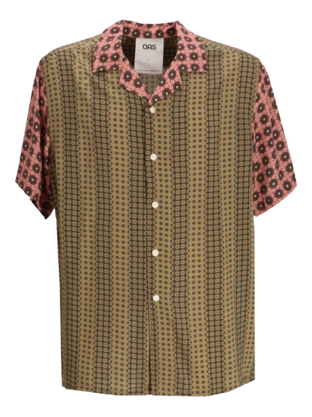 OAS Company рубашка с короткими рукавами и принтом, зеленый
OAS Company рубашка с короткими рукавами и принтом, зеленый