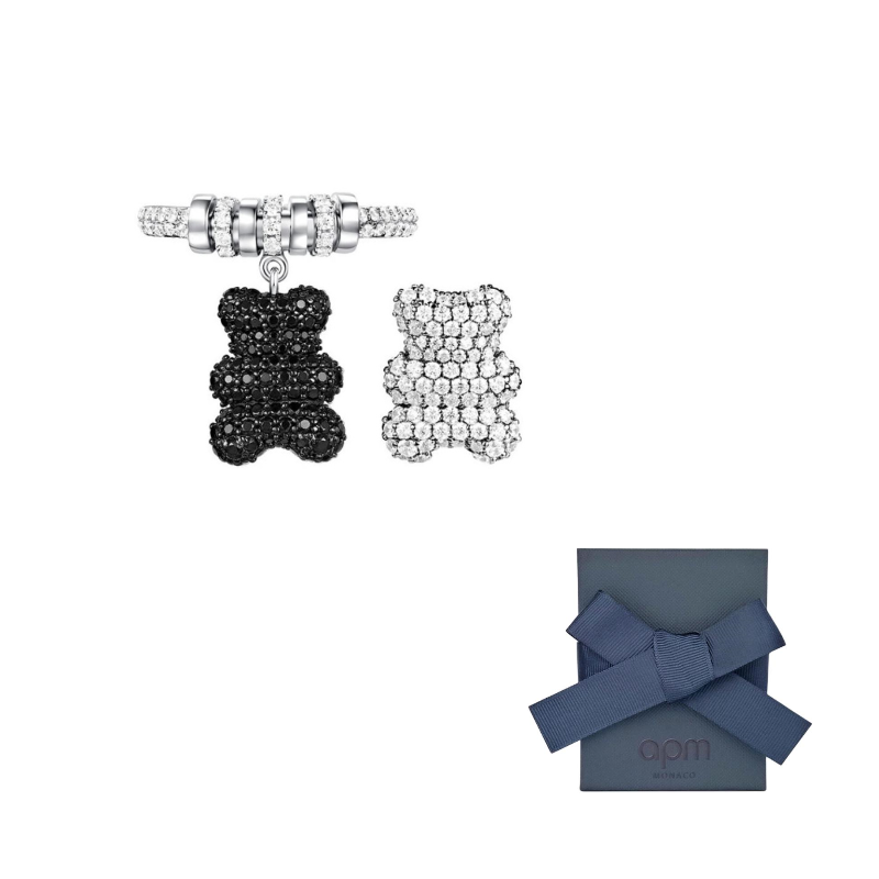 Apm Monaco Кольцо из серебра 925 пробы для женщин в черно-серебристом цвете
Apm Monaco Кольцо из серебра 925 пробы для женщин в черно-серебристом цвете