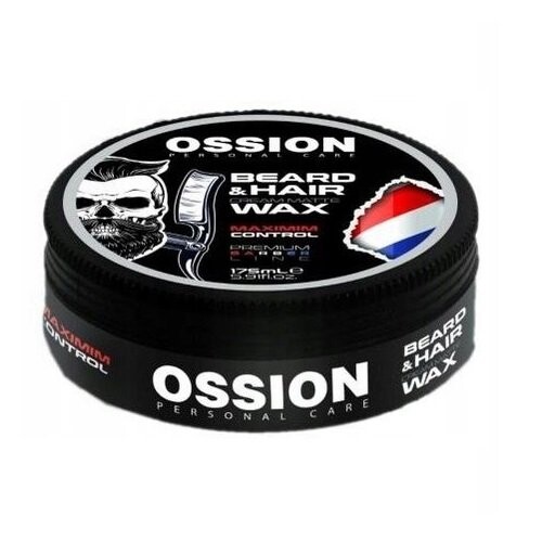 Morfose Ossion Beard & Hair Cream Matte Wax Maximum Control, Матовый воск для укладки волос и бороды, 175 мл
Morfose Ossion Beard & Hair Cream Matte Wax Maximum Control, Матовый воск для укладки волос и бороды, 175 мл