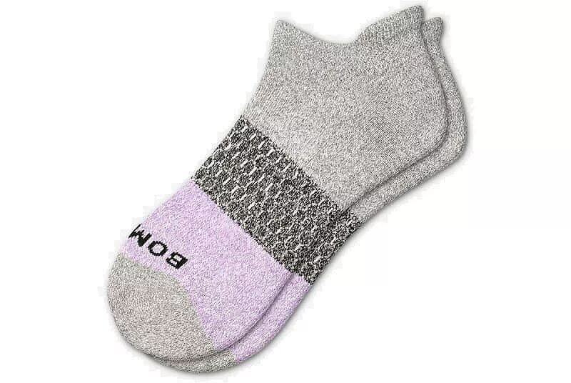 Женские носки с тройным блоком Bombas до щиколотки, серый/лавандовый
Женские носки с тройным блоком Bombas до щиколотки, серый/лавандовый