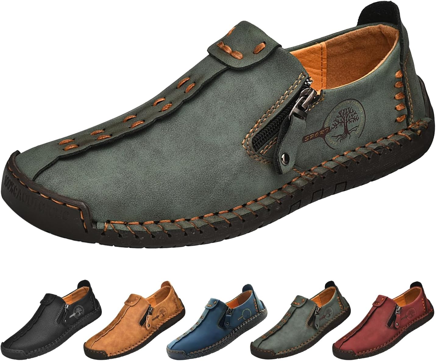 Мужские повседневные ботинки Чака на молнии, винтажные классические удобные ручной работы мокасины без шнурков, кожаная обувь для прогулок и вождения Hneowgn, зеленый
Мужские повседневные ботинки Чака на молнии, винтажные классические удобные ручной работы мокасины без шнурков, кожаная обувь для прогулок и вождения Hneowgn, зеленый