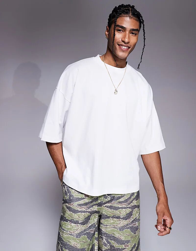 Футболка ASOS DESIGN плотная, свободного кроя, с короткими рукавами, белого цвета
Футболка ASOS DESIGN плотная, свободного кроя, с короткими рукавами, белого цвета