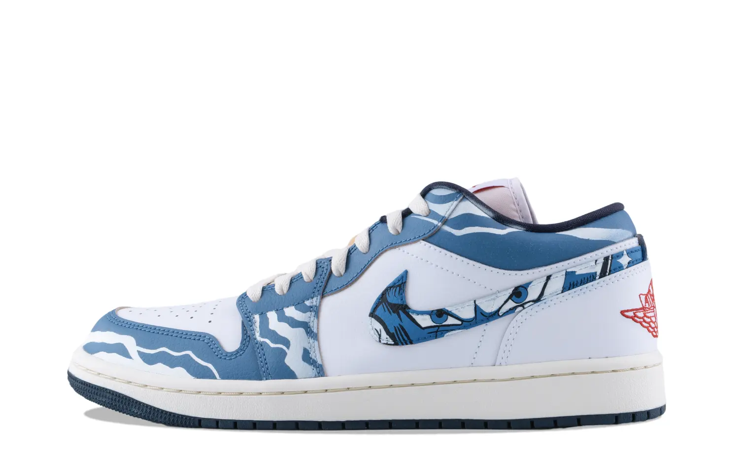 Jordan Эйр 1 Глаз Взгляда противоскользящие износостойкие низкие винтажные баскетбольные кроссовки мужские бело-синие, цвет White Blue
Jordan Эйр 1 Глаз Взгляда противоскользящие износостойкие низкие винтажные баскетбольные кроссовки мужские бело-синие, цвет White Blue