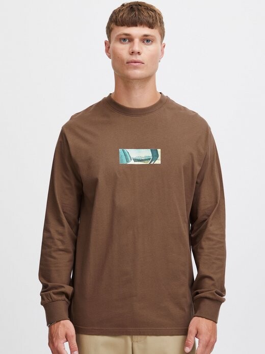 Рубашка с длинным рукавом sdhammou Solid, коричневый
Рубашка с длинным рукавом sdhammou Solid, коричневый