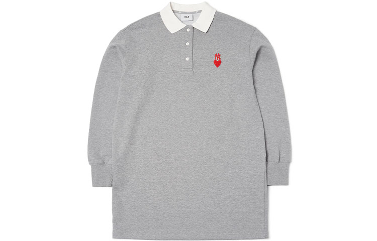 Длинное платье с длинными рукавами женское серое MLB
Длинное платье с длинными рукавами женское серое MLB