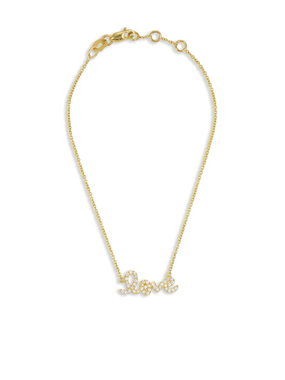 Золотой браслет Love Script Sydney Evan
Золотой браслет Love Script Sydney Evan