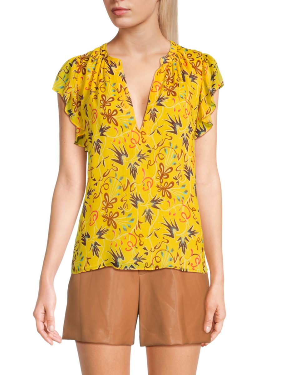 Шелковая блузка June A.L.C., желтый
Шелковая блузка June A.L.C., желтый