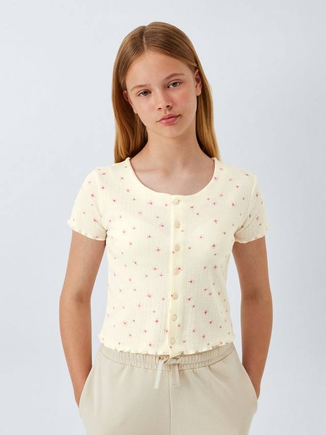 Детский топ с цветочным узором Pointelle John Lewis, White
Детский топ с цветочным узором Pointelle John Lewis, White