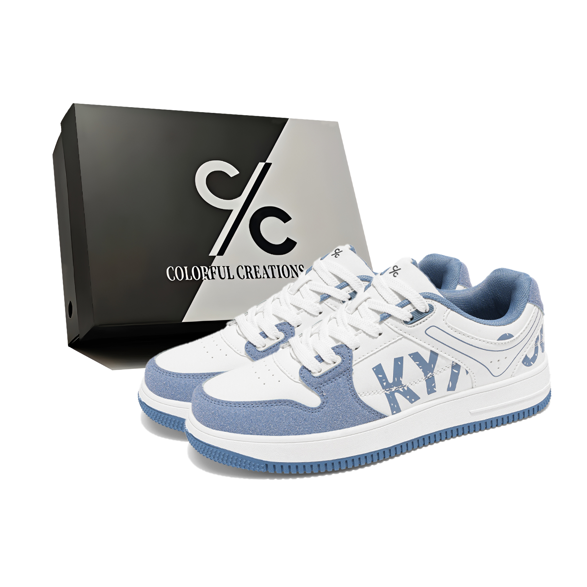 Нескользящие, износостойкие, легкие низкие мужские кроссовки для скейтбординга Colorful Creations, White Blue
Нескользящие, износостойкие, легкие низкие мужские кроссовки для скейтбординга Colorful Creations, White Blue