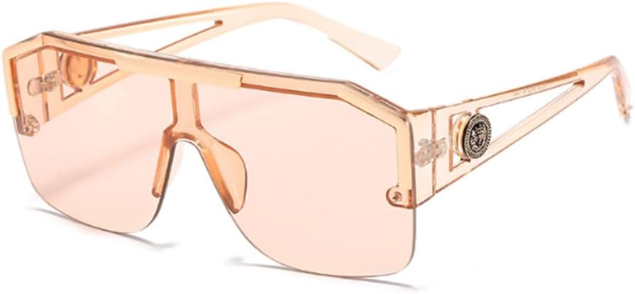 Солнцезащитные очки с изображением головы льва, цельная оправа, большие квадратные солнцезащитные очки, женские очки с выемками Weloveushop, Champagne Light Tea Flakes
Солнцезащитные очки с изображением головы льва, цельная оправа, большие квадратные солнцезащитные очки, женские очки с выемками Weloveushop, Champagne Light Tea Flakes