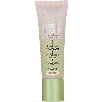 Жидкая свежая и сочная тональная основа № 3 Lovely
Жидкая свежая и сочная тональная основа № 3 Lovely