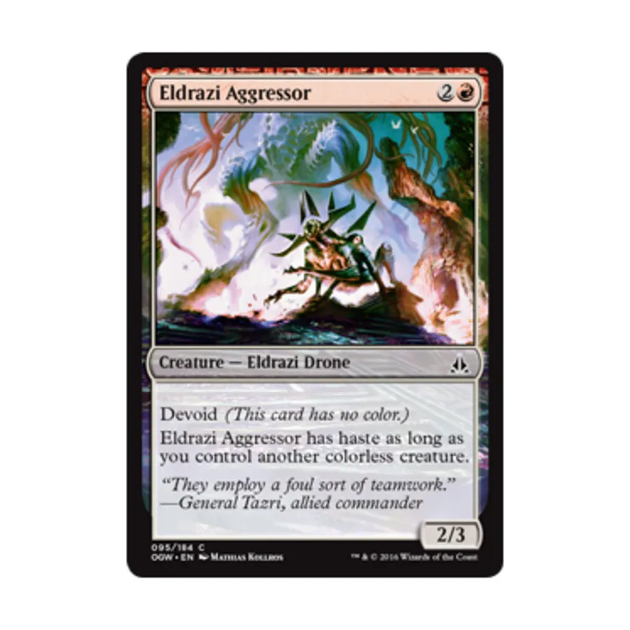 CCG Эльдрази Агрессор (клавиша C), MTG - Oath of the Gatewatch 
CCG Эльдрази Агрессор (клавиша C), MTG - Oath of the Gatewatch