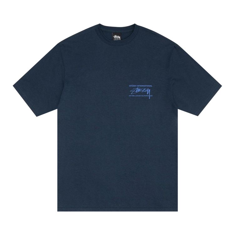 Футболка Stussy Smooth International Tee 'Navy', синий 
Футболка Stussy Smooth International Tee 'Navy', синий