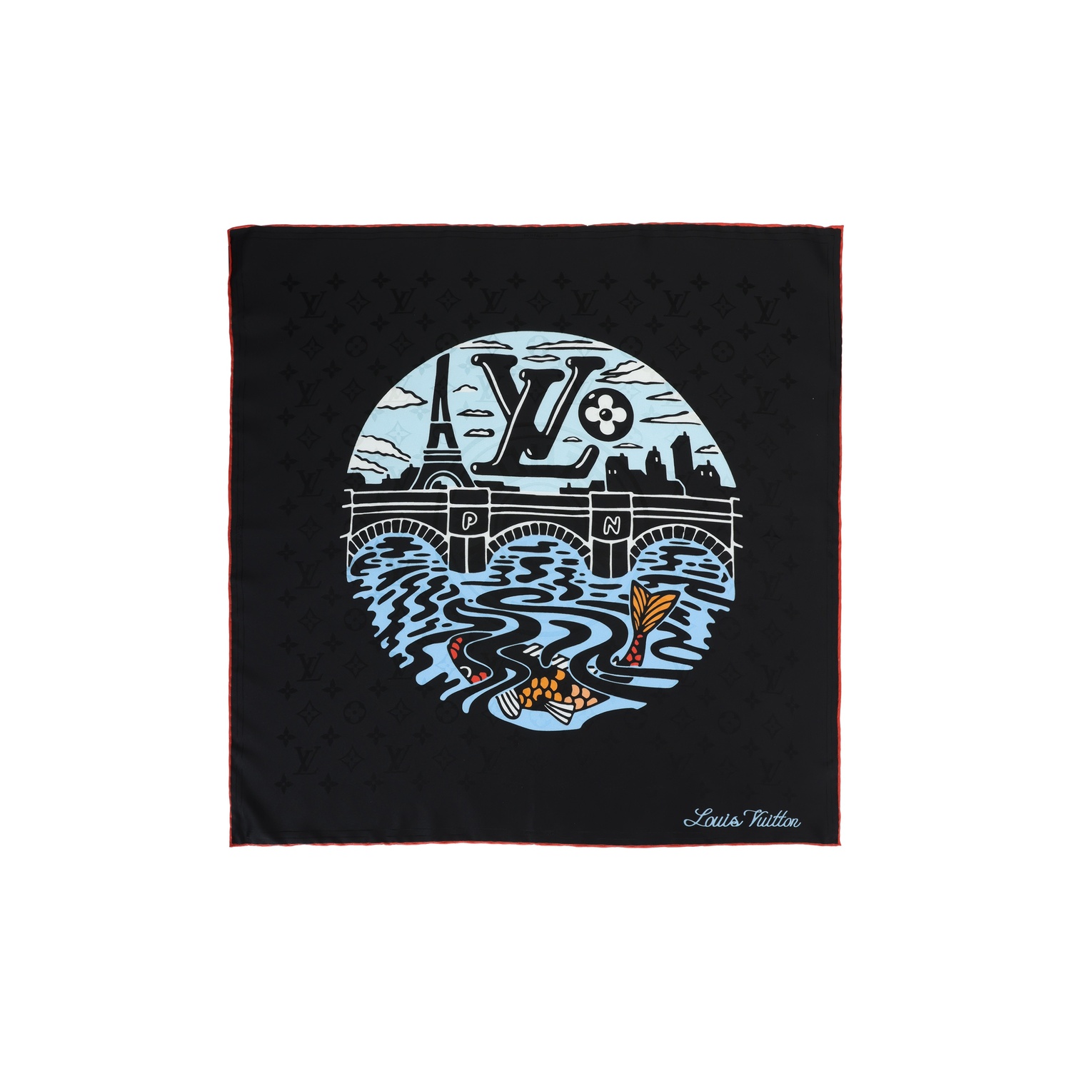 LOUIS VUITTON Шёлковый платок, Black
LOUIS VUITTON Шёлковый платок, Black