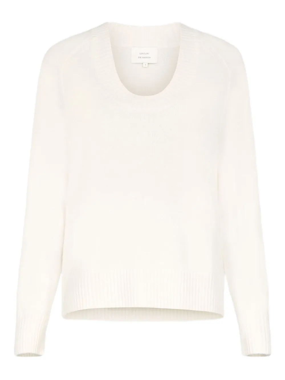Свитер в рубчик с V-образным вырезом Loulou De Saison, нейтральный
Свитер в рубчик с V-образным вырезом Loulou De Saison, нейтральный