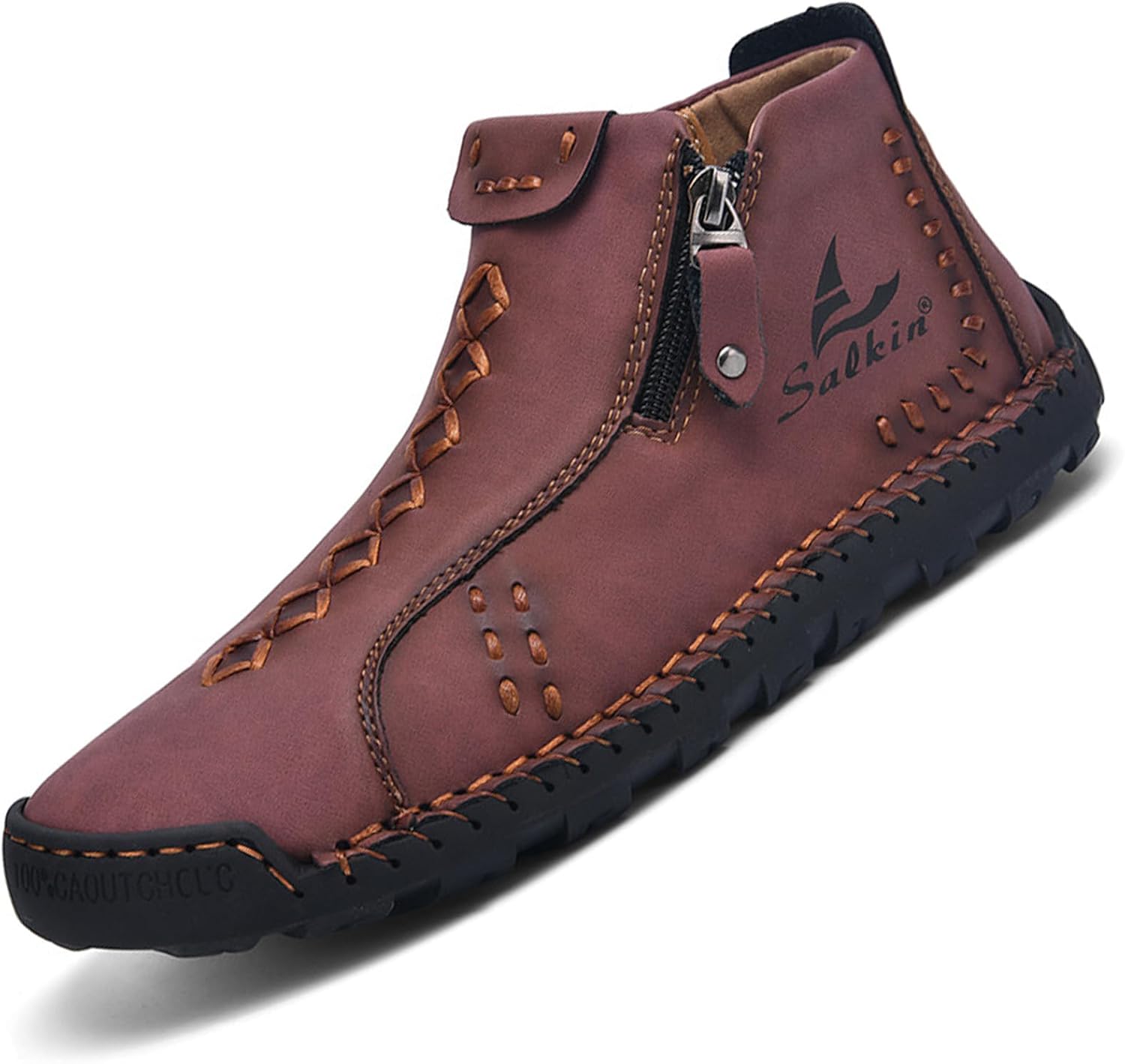 Мужские повседневные кожаные туфли-ботинки на щиколотку Чукка, ручная работа, с боковой молнией, средние, слипоны, лоферы, модные, легкие, для ходьбы и вождения, высокие ботинки Devileyeze, красный
Мужские повседневные кожаные туфли-ботинки на щиколотку Чукка, ручная работа, с боковой молнией, средние, слипоны, лоферы, модные, легкие, для ходьбы и вождения, высокие ботинки Devileyeze, красный