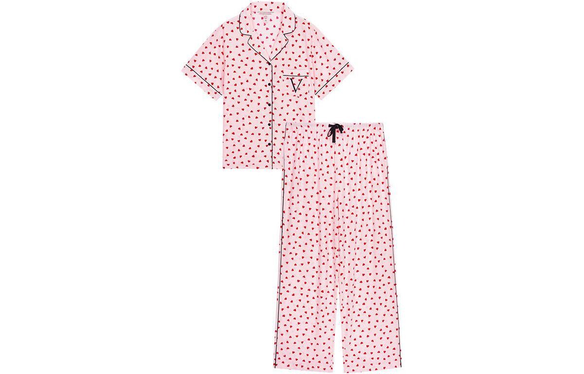 Женский пижамный комплект Victoria's Secret, Розовый любовный принт
Женский пижамный комплект Victoria's Secret, Розовый любовный принт