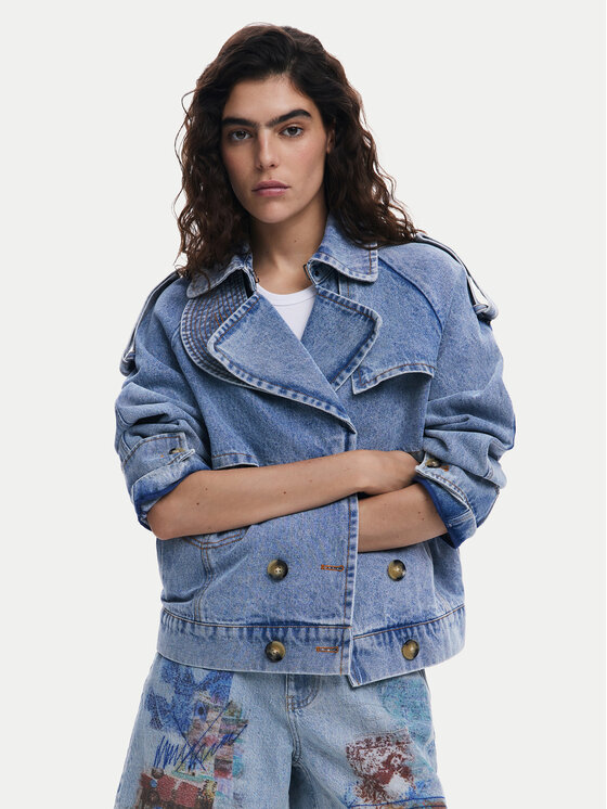 Джинсовая куртка обычного кроя Ontario 25SWED57 Desigual, синий
Джинсовая куртка обычного кроя Ontario 25SWED57 Desigual, синий