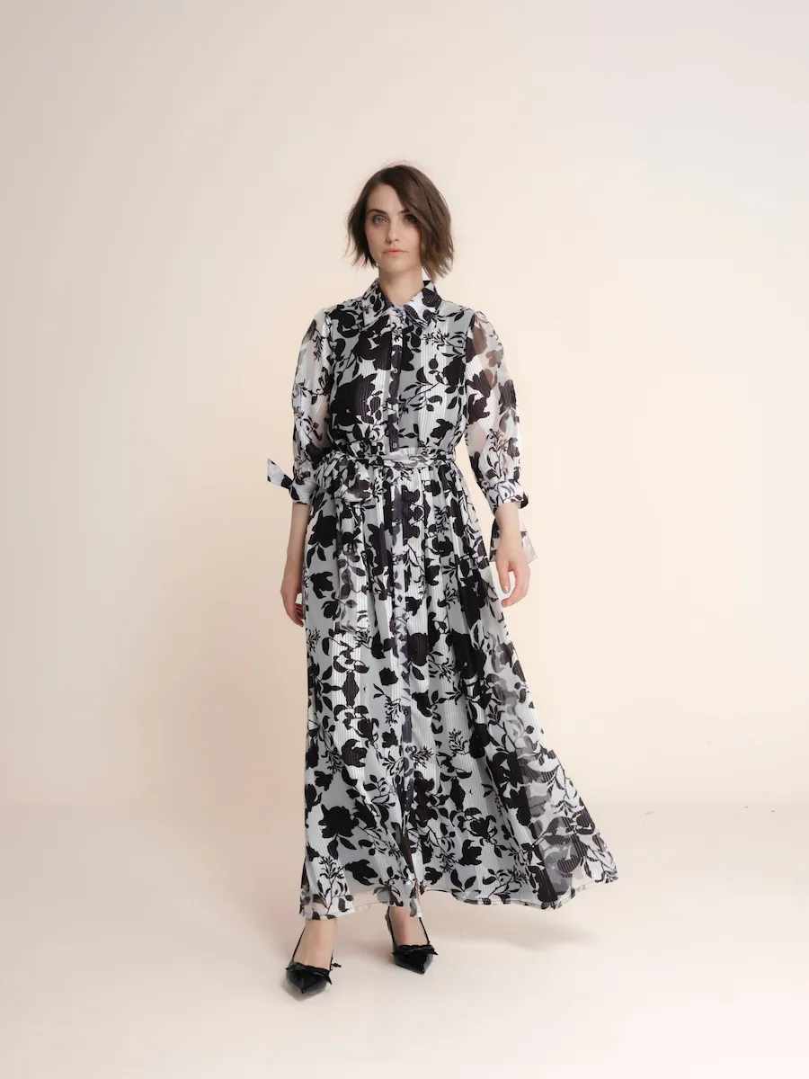 Длинное платье с принтом Niza, белый
Длинное платье с принтом Niza, белый