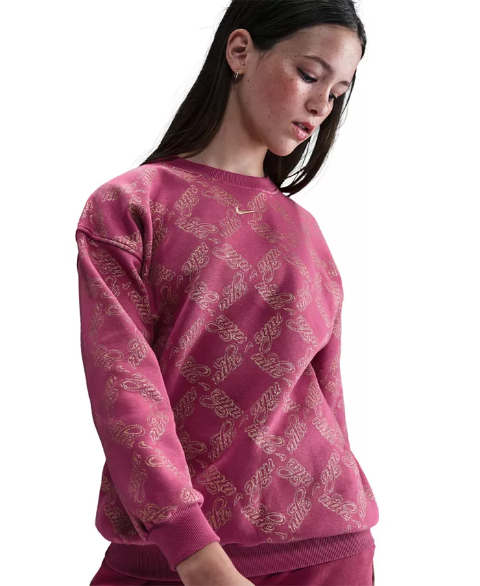 Большие размеры флисовая оверсайз толстовка Nike, розовый
Большие размеры флисовая оверсайз толстовка Nike, розовый