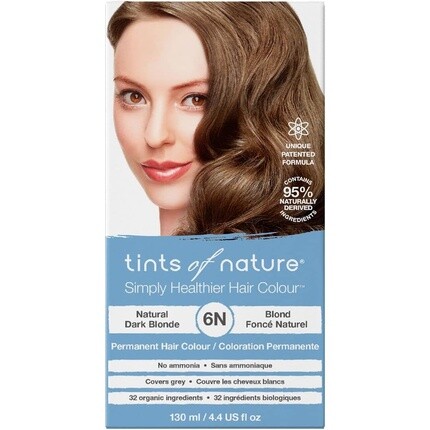 Tints of Nature Organic 6N Natural Dark Blonde Кондиционирующая стойкая краска для волос 130 мл
Tints of Nature Organic 6N Natural Dark Blonde Кондиционирующая стойкая краска для волос 130 мл