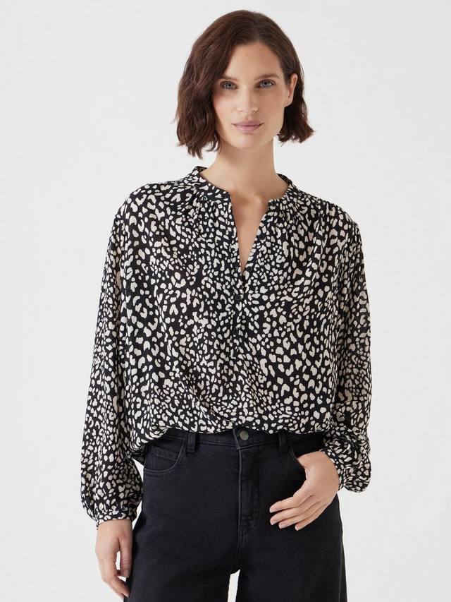 Топ с длинным рукавом с животным принтом HUSH, черный/белый
Топ с длинным рукавом с животным принтом HUSH, черный/белый