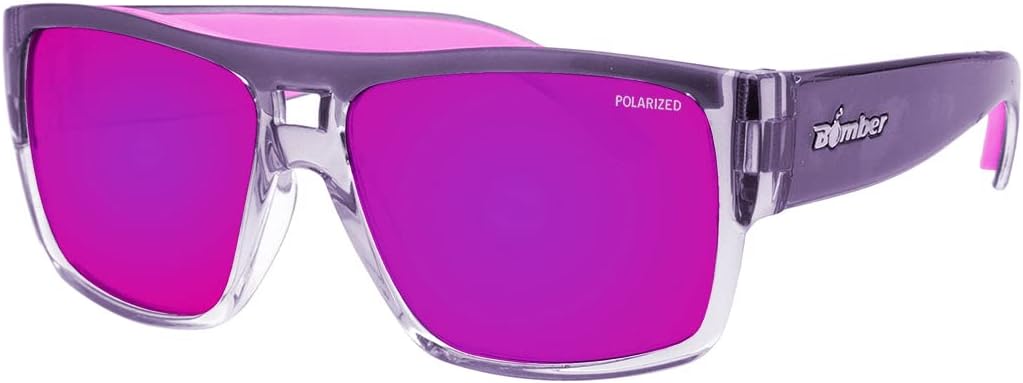 Женские солнцезащитные очки BOMBER с двухцветной оправой Crystal Smoke, розовыми поляризованными зеркальными линзами и нескользящей розовой поролоновой подкладкой - IRE114PMPF, 2-tone Crystal Smoke Frame Pink
Женские солнцезащитные очки BOMBER с двухцветной оправой Crystal Smoke, розовыми поляризованными зеркальными линзами и нескользящей розовой поролоновой подкладкой - IRE114PMPF, 2-tone Crystal Smoke Frame Pink
