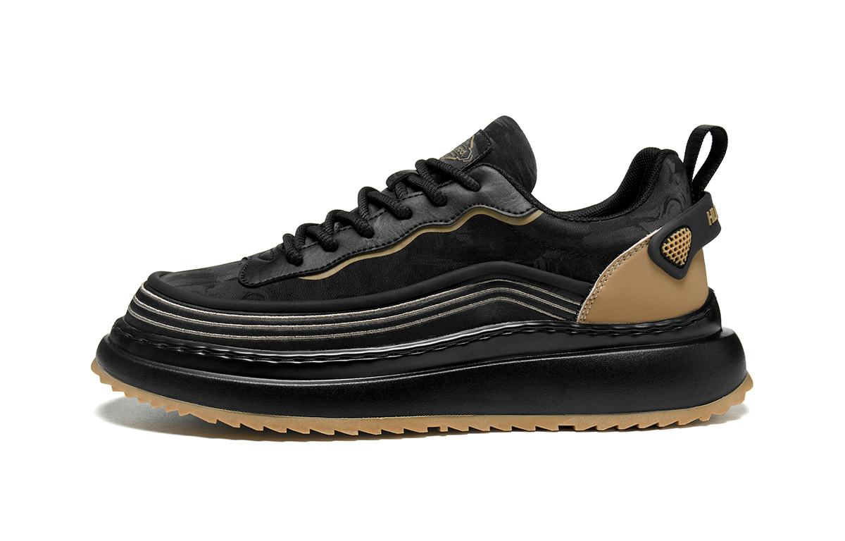 HLA Мужские повседневные туфли с низким верхом. Цвет: кофе, белый, черный, черный 
HLA Мужские повседневные туфли с низким верхом. Цвет: кофе, белый, черный, черный