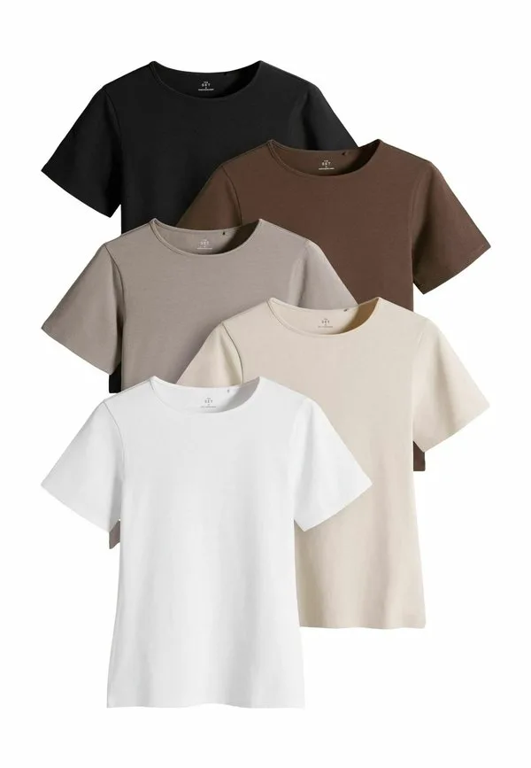 Простая футболка The Set, Black Brown Neutral Nude White, Белый, Простая футболка The Set, Black Brown Neutral Nude White
Простая футболка The Set, Black Brown Neutral Nude White, Белый, Простая футболка The Set, Black Brown Neutral Nude White