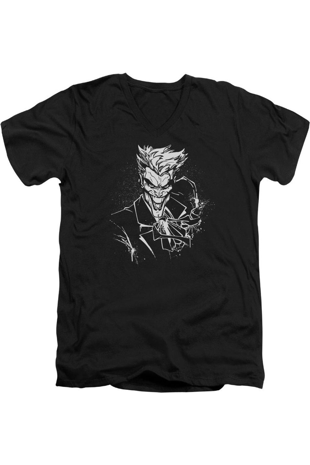 Футболка с коротким рукавом и V-образным вырезом для взрослых с принтом «Бэтмен Джокерс Сплэттер Смайлик» Gildan, черный
Футболка с коротким рукавом и V-образным вырезом для взрослых с принтом «Бэтмен Джокерс Сплэттер Смайлик» Gildan, черный