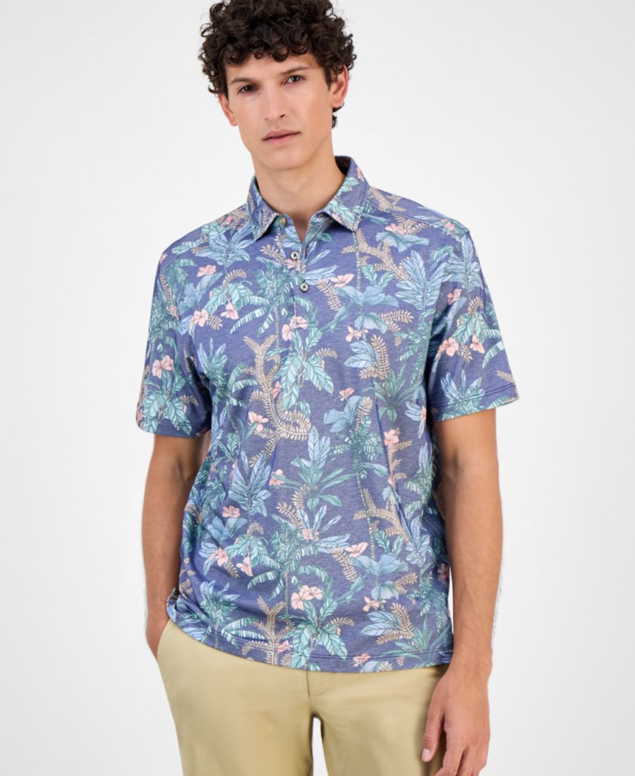 Мужская рубашка-поло Бали Джунгли из смеси хлопка пима Tommy Bahama, Steel blue
Мужская рубашка-поло Бали Джунгли из смеси хлопка пима Tommy Bahama, Steel blue