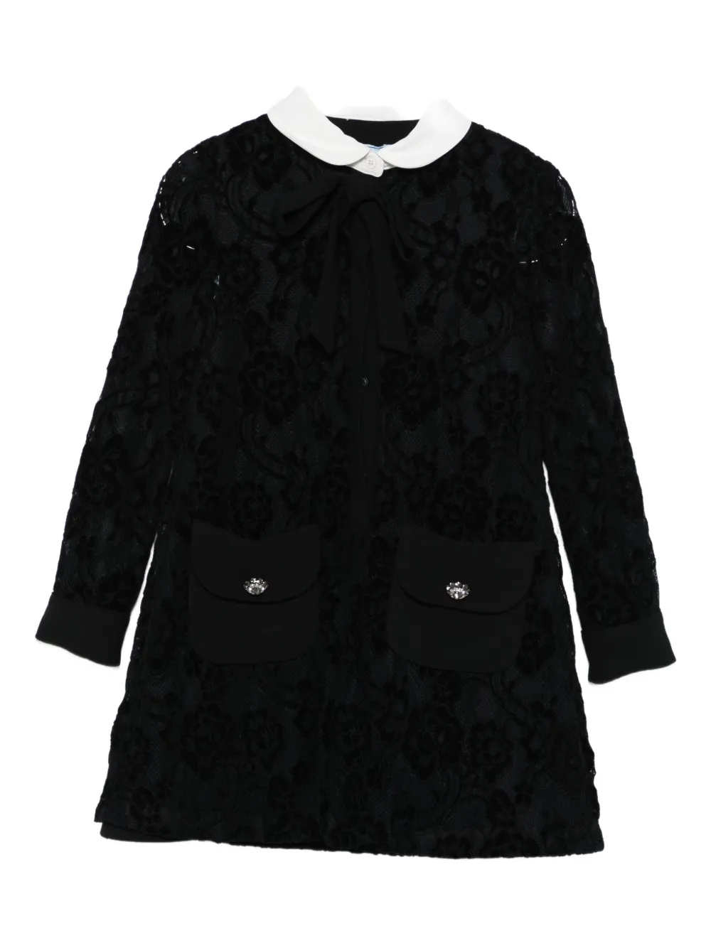 Платье с цветочным кружевом Mi Mi Sol, черный
Платье с цветочным кружевом Mi Mi Sol, черный