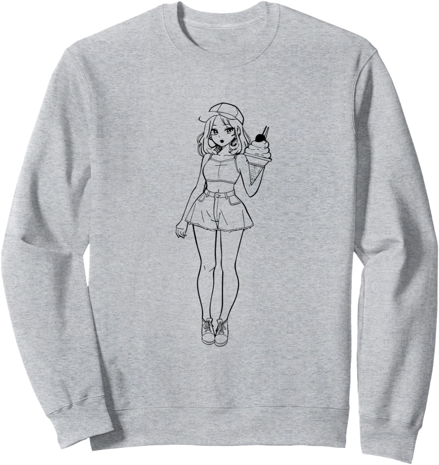 Толстовка, Рисунок девочки с мороженым на толстовке Funny Frozen Dessert T-Shirt For Girls, серый
Толстовка, Рисунок девочки с мороженым на толстовке Funny Frozen Dessert T-Shirt For Girls, серый