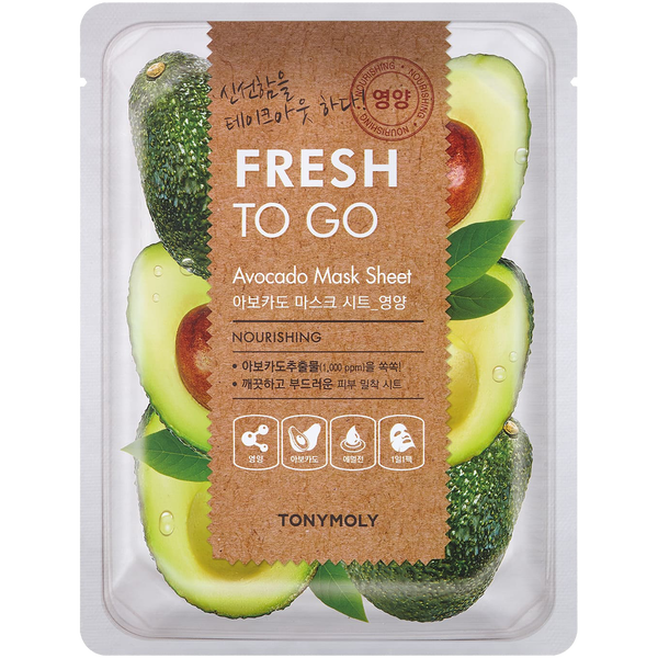 Питательная тканевая маска для лица с экстрактом авокадо, 25 г Tony Moly Fresh to go avocado
Питательная тканевая маска для лица с экстрактом авокадо, 25 г Tony Moly Fresh to go avocado