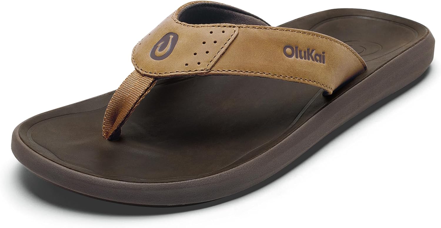 Мужские кожаные сандалии OLUKAI Pili, элегантный и универсальный дизайн, удобные и водонепроницаемые ремешки, поддержка свода стопы и для повседневной носки, коричневый
Мужские кожаные сандалии OLUKAI Pili, элегантный и универсальный дизайн, удобные и водонепроницаемые ремешки, поддержка свода стопы и для повседневной носки, коричневый