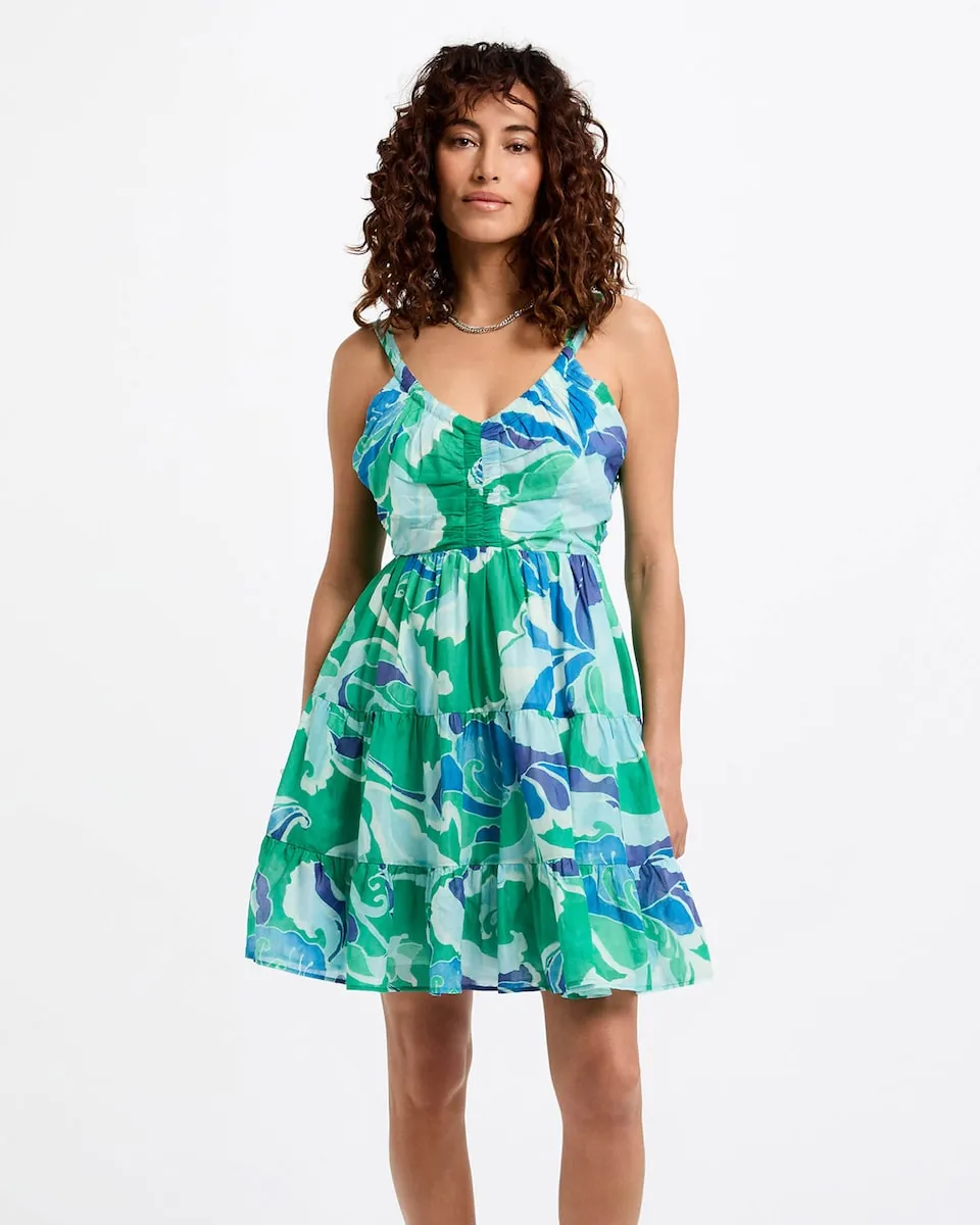 Короткое платье с расклешенной юбкой с принтом Morgan, зеленый/темно-синий
Короткое платье с расклешенной юбкой с принтом Morgan, зеленый/темно-синий