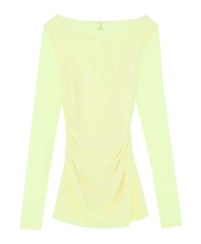 Рубашка с длинными рукавами и сетчатым верхом Patrizia Pepe, желтый
Рубашка с длинными рукавами и сетчатым верхом Patrizia Pepe, желтый